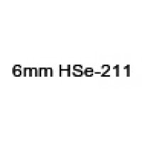 HSe-211 Compatible 6mm Black on White Heatshrink