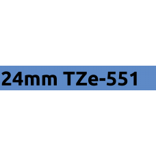 TZe-551 24mm Black on blue