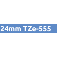 TZe-555 24mm White on blue