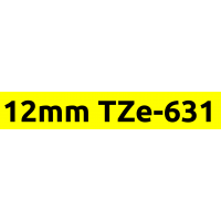 TZe-631 12mm Black on yellow